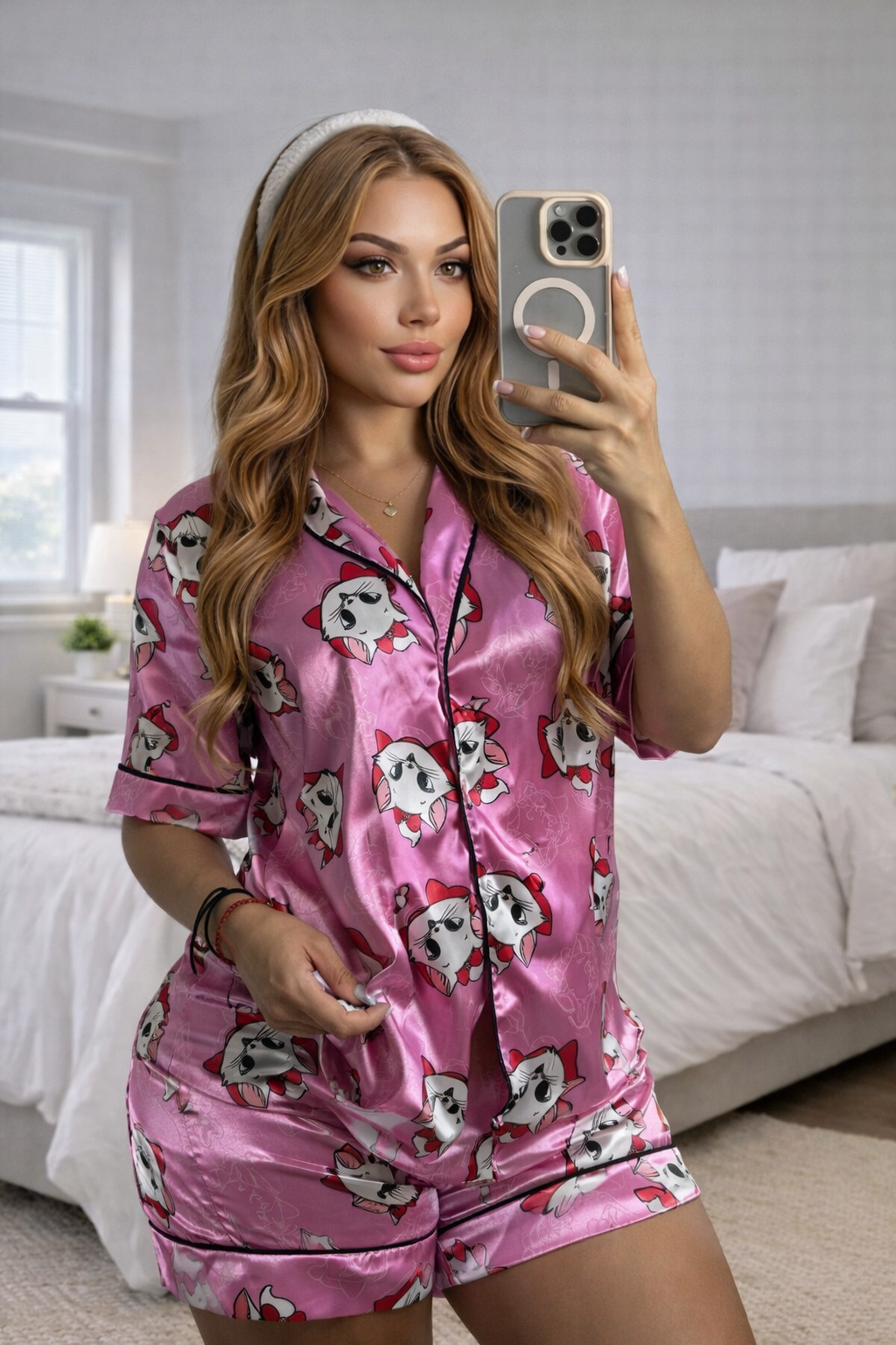Pijama Short Satin Sublimado