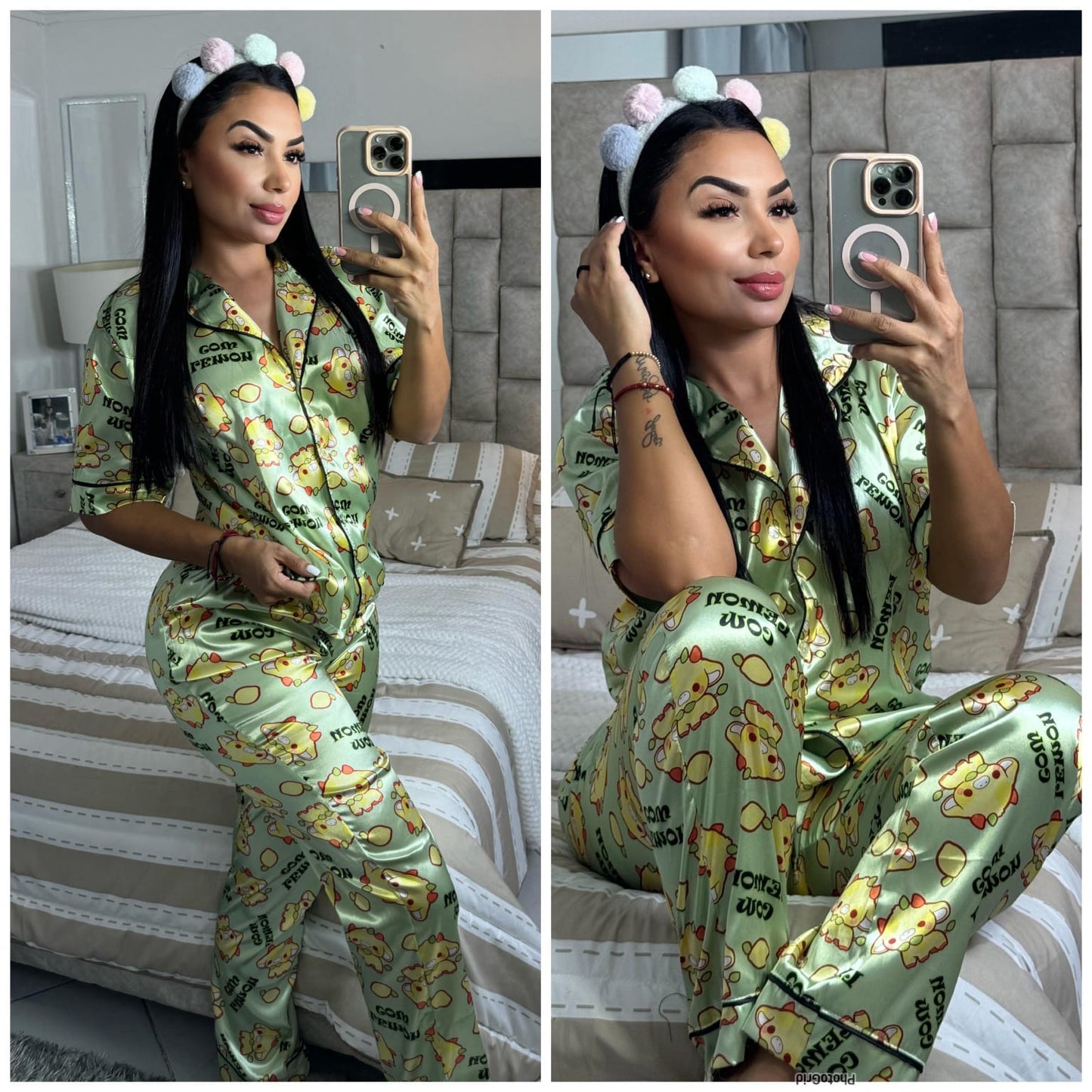 PANTALON SATIN ESTAMPADO